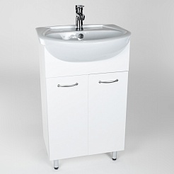 Viant Тумба с раковиной Рио 55 белая – фотография-3